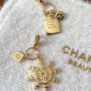 Chanel Gold Charm Keychain